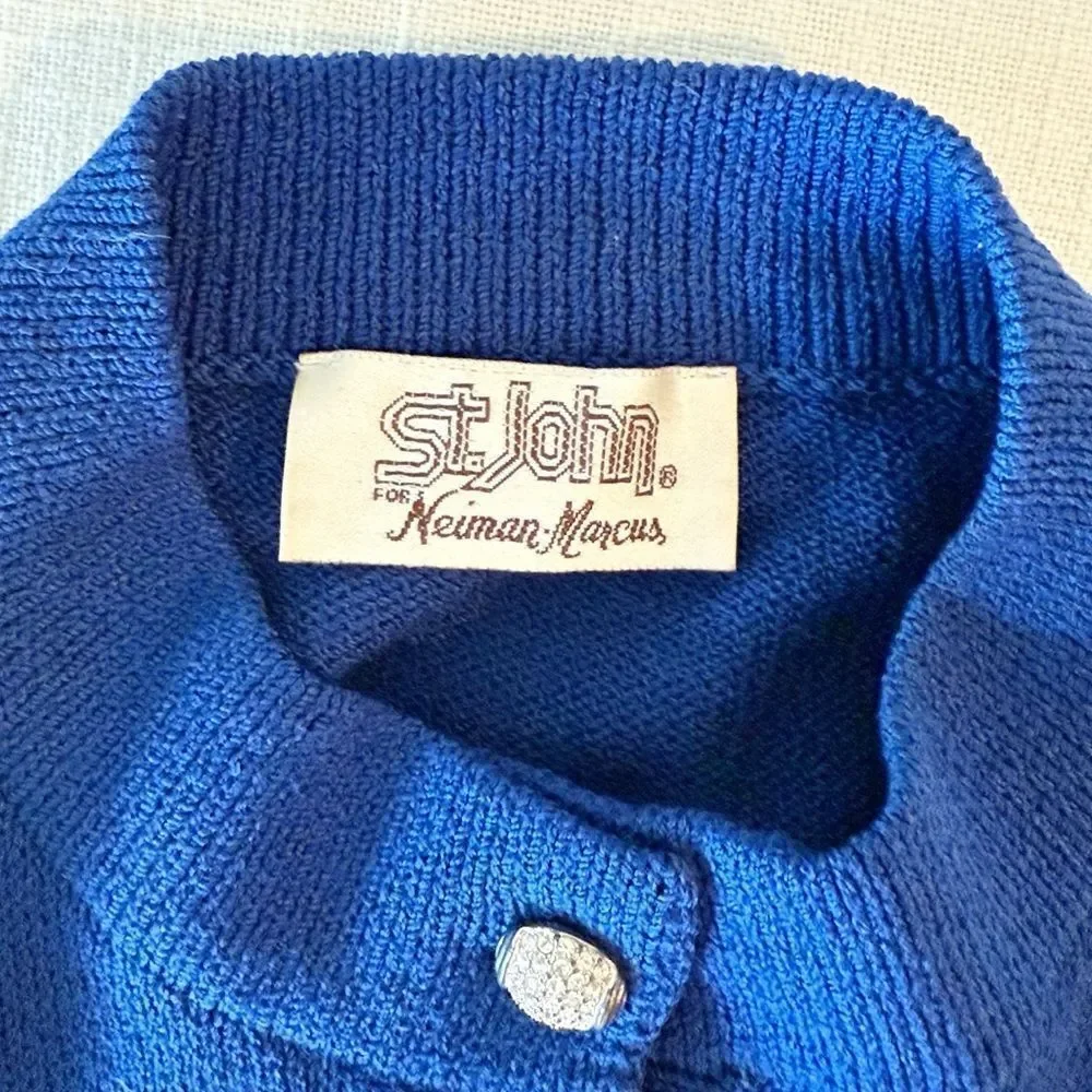 Vintage St. John for Neiman Marcus Santana Knit Pleated Skirt and Jacket Set